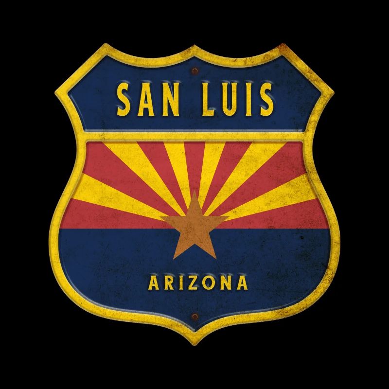 Design du blason du drapeau de San Luis Arizona