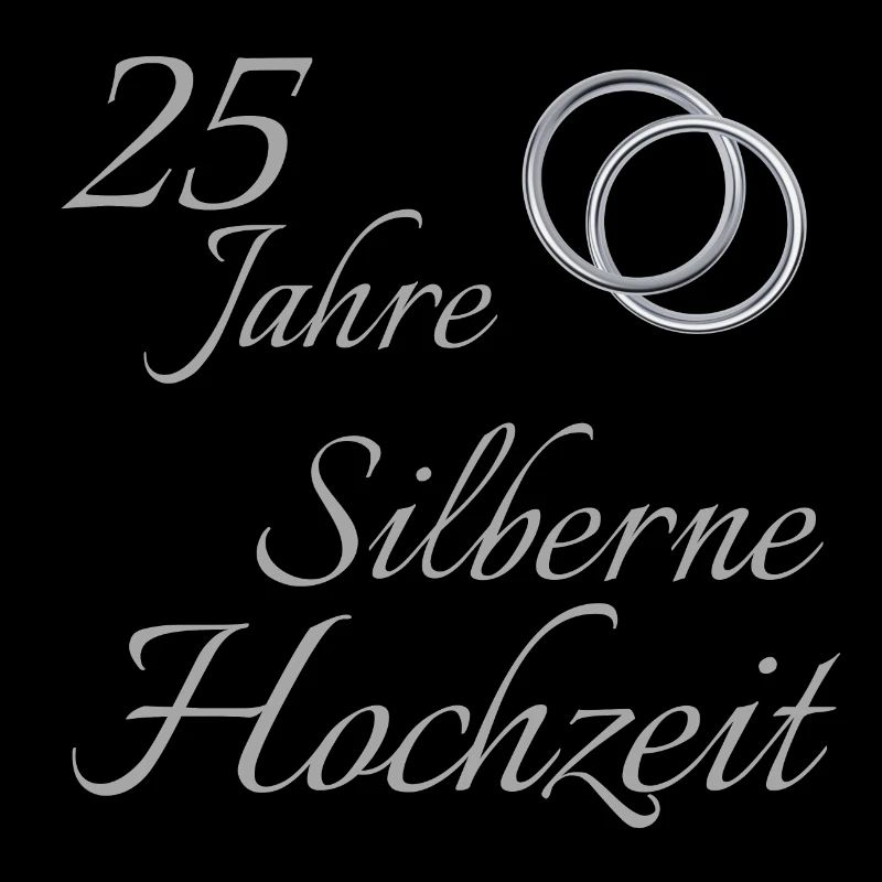 25 Jahre Ehe Silberne Hochzeit Ringe Hochzeitstag