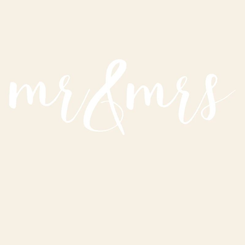 Mr and Mrs Wedding Design
