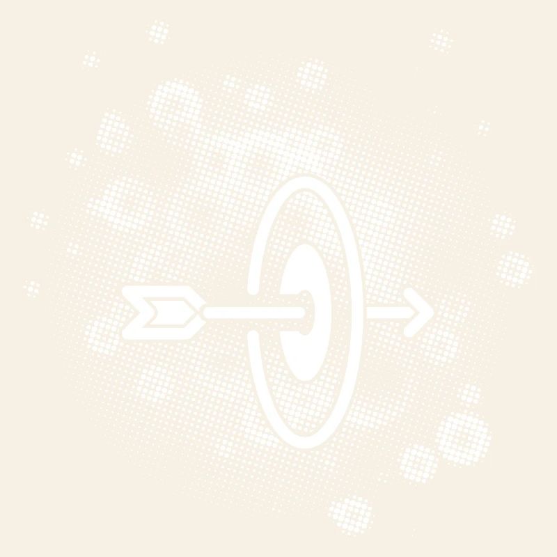 Arrow with dots background