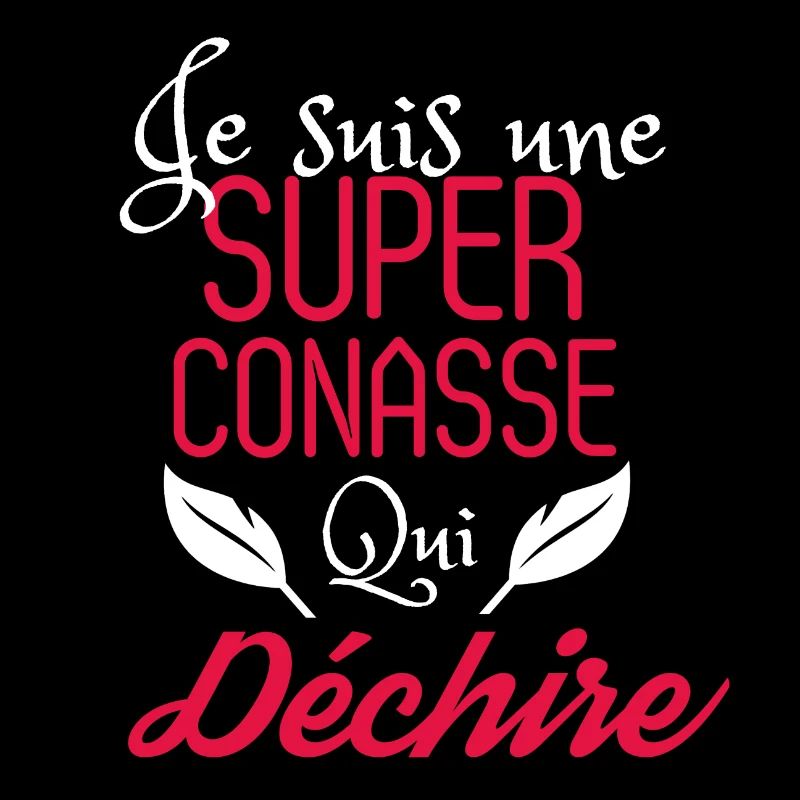 teeshirt conasse qui déchire humour
