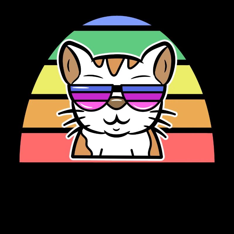 Lgbt Cool Katze Regenbogen Menschenrechte Stolz