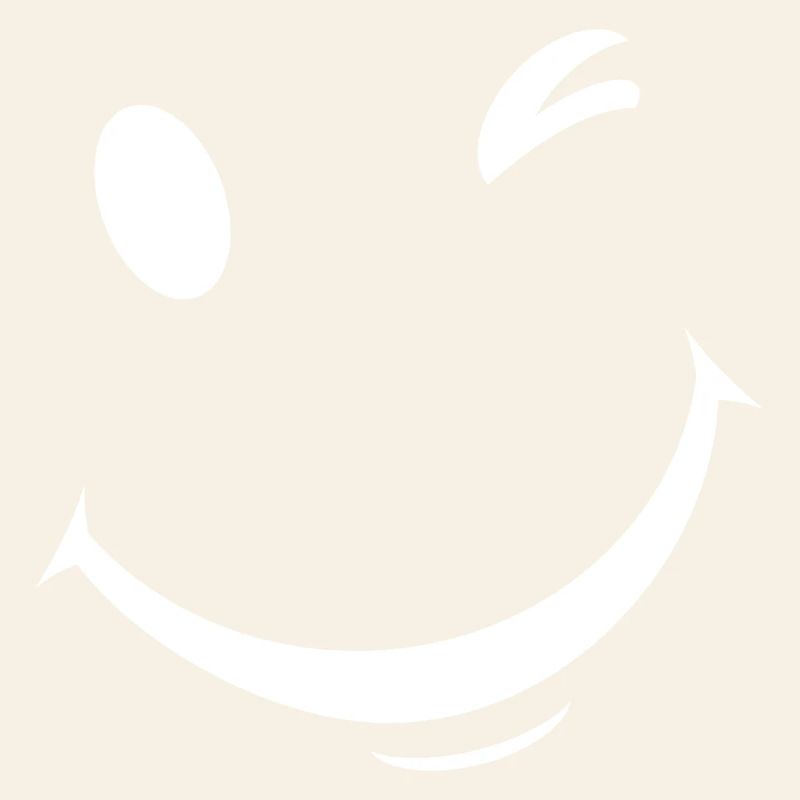 White wink expression