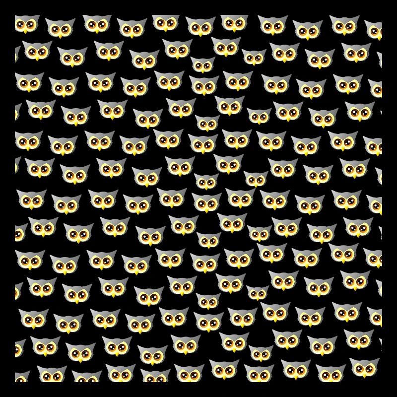 vögel für mädchen, Eulengesichter muster