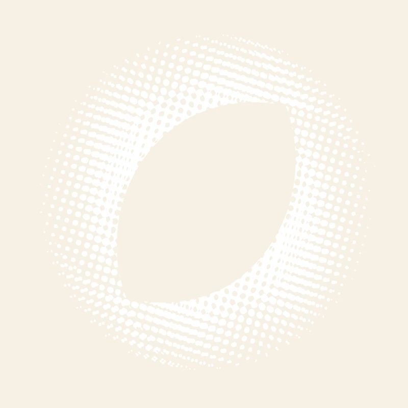 dotted, oval art white