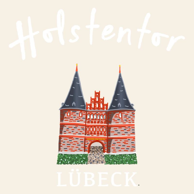 Holsten Gate Lübeck, point de repère Schleswig-Holstein