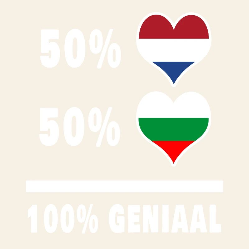 Bulgarie et Pays-Bas 100% Genius Flag
