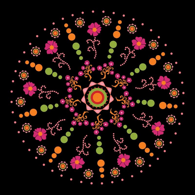 Mandala spring colorful
