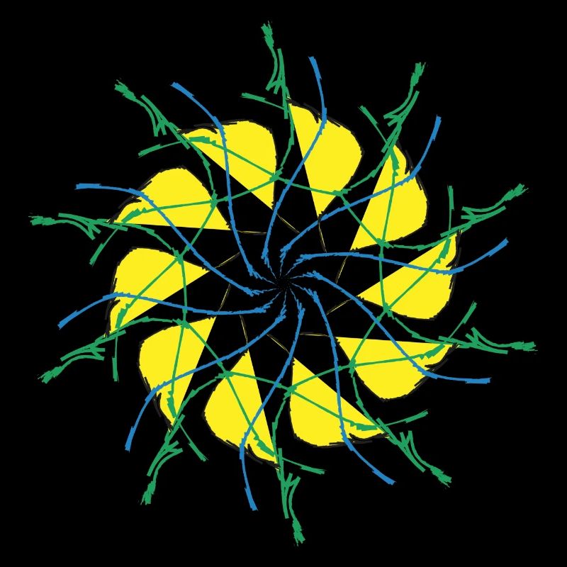 Motifs aléatoires encerclés