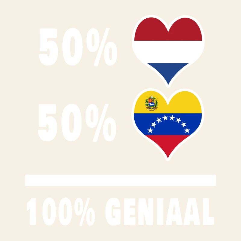 Venezuela et Pays-Bas Drapeau 100% Genius