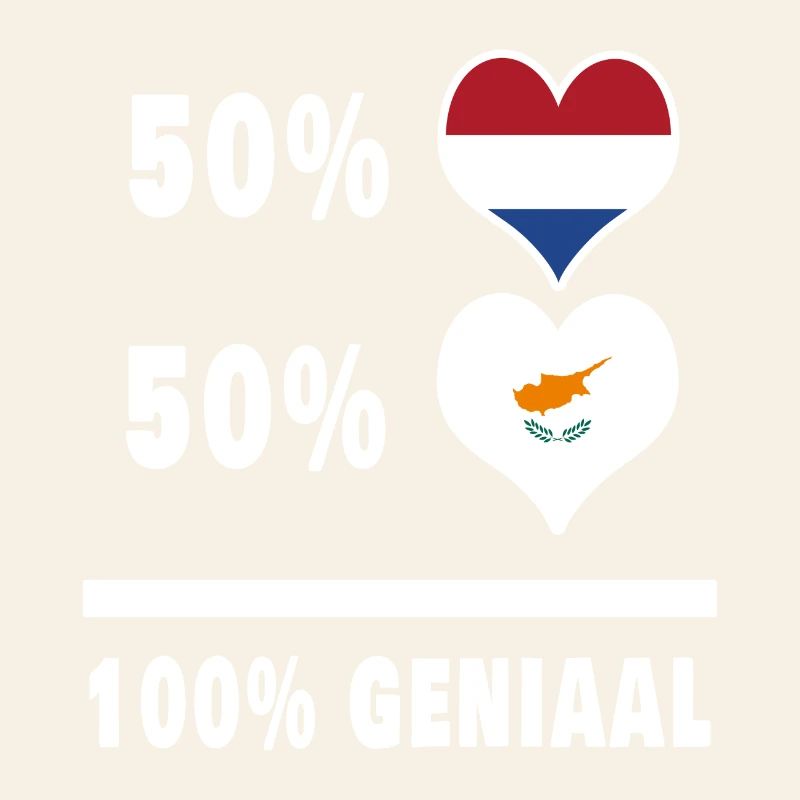 Chypre et les Pays-Bas 100% Genius flag