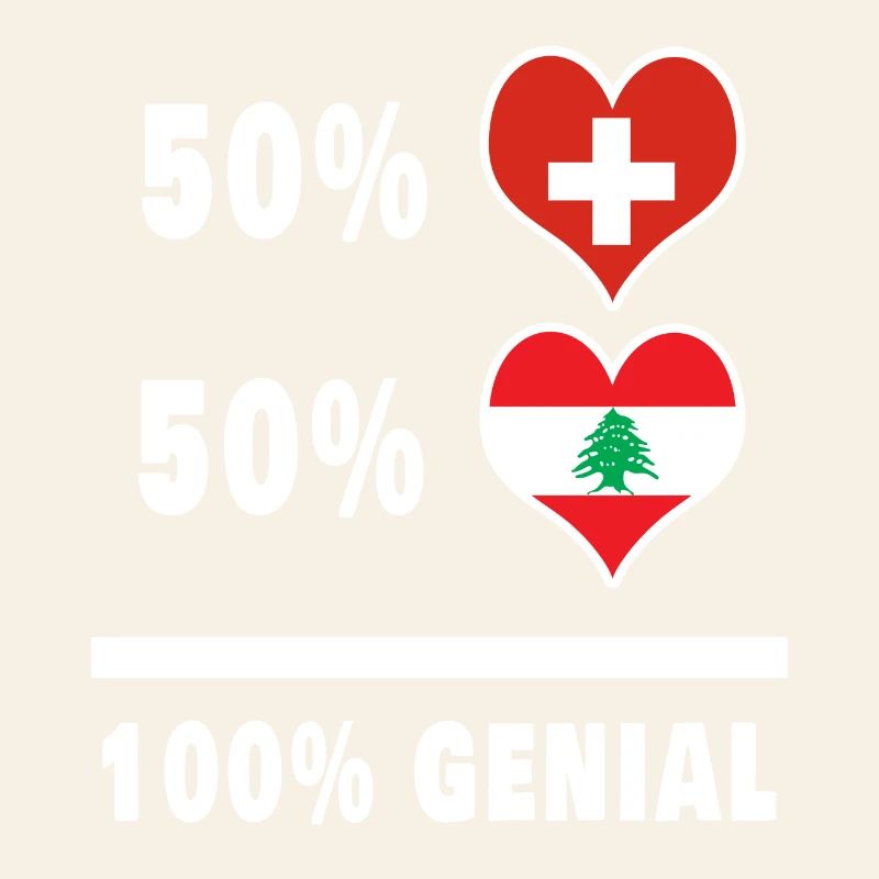 Liban et Suisse 100% Drapeau Génial