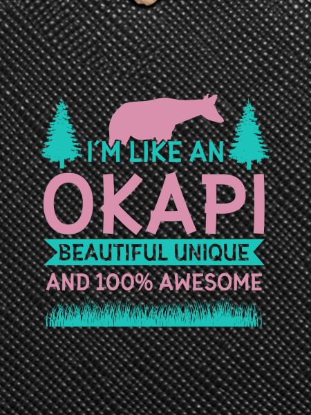Okapi wild giraffes design