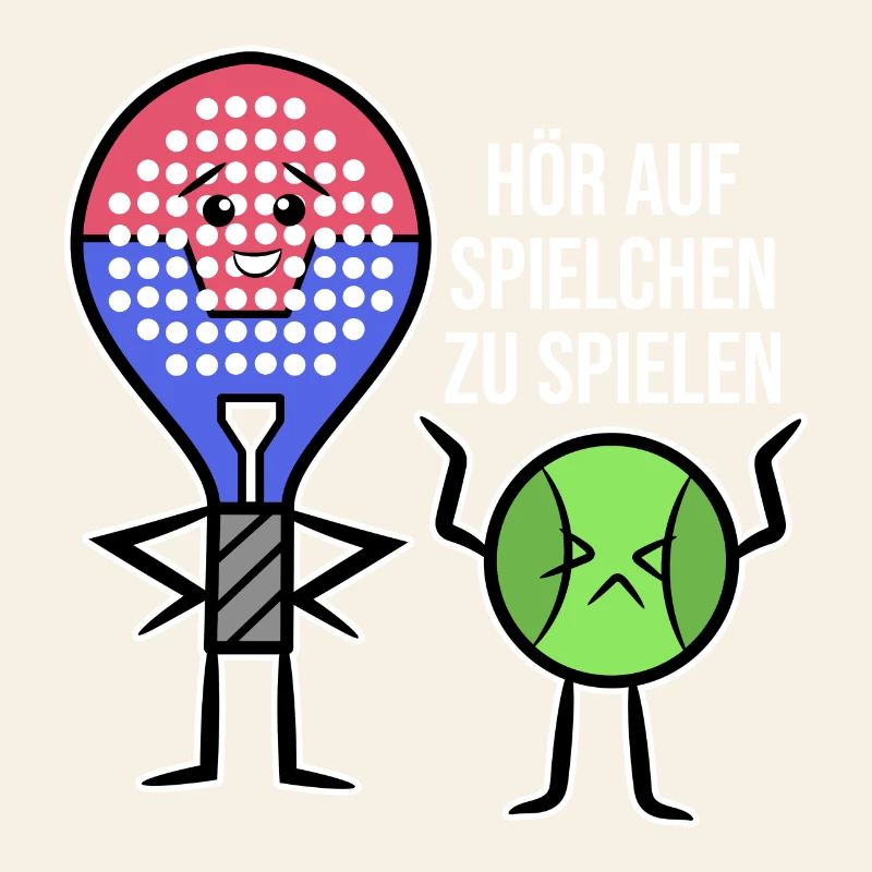 Bälle Schmetterball Padel Schläger Statement