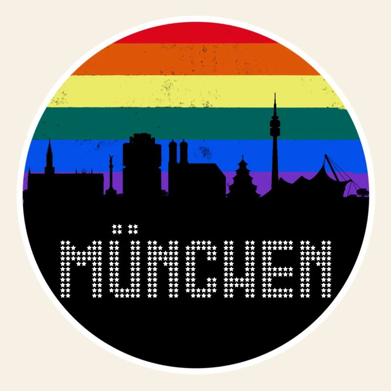 Munich Skyline Rainbow