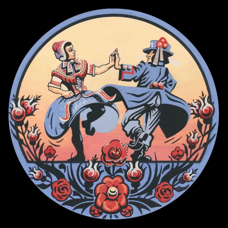 Sorbische Folklore – Tanzszene