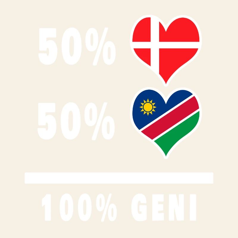 Namibie et Danemark 100% drapeau de génie