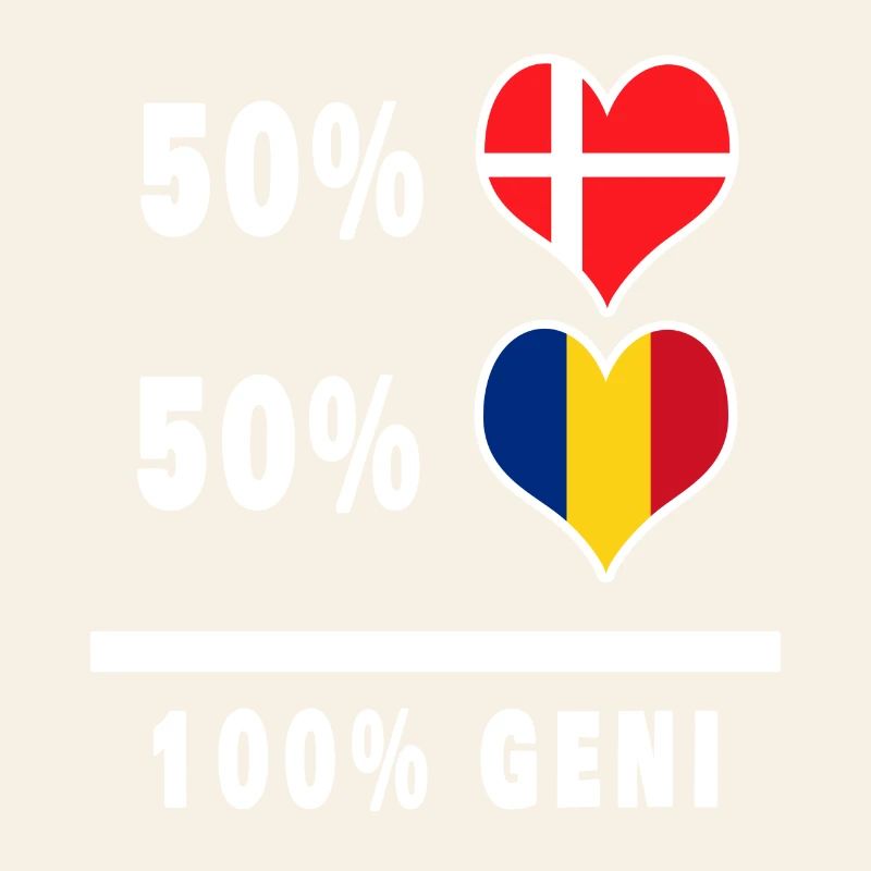 Drapeau 100% génie de la Suisse et du Danemark