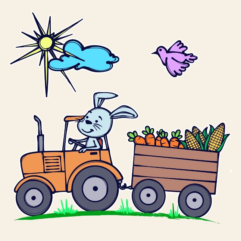 Vehicle Tractor Field Farmer Statement Organic Farmer
