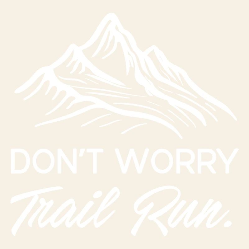 Ne vous inquiétez pas. Course en sentier.