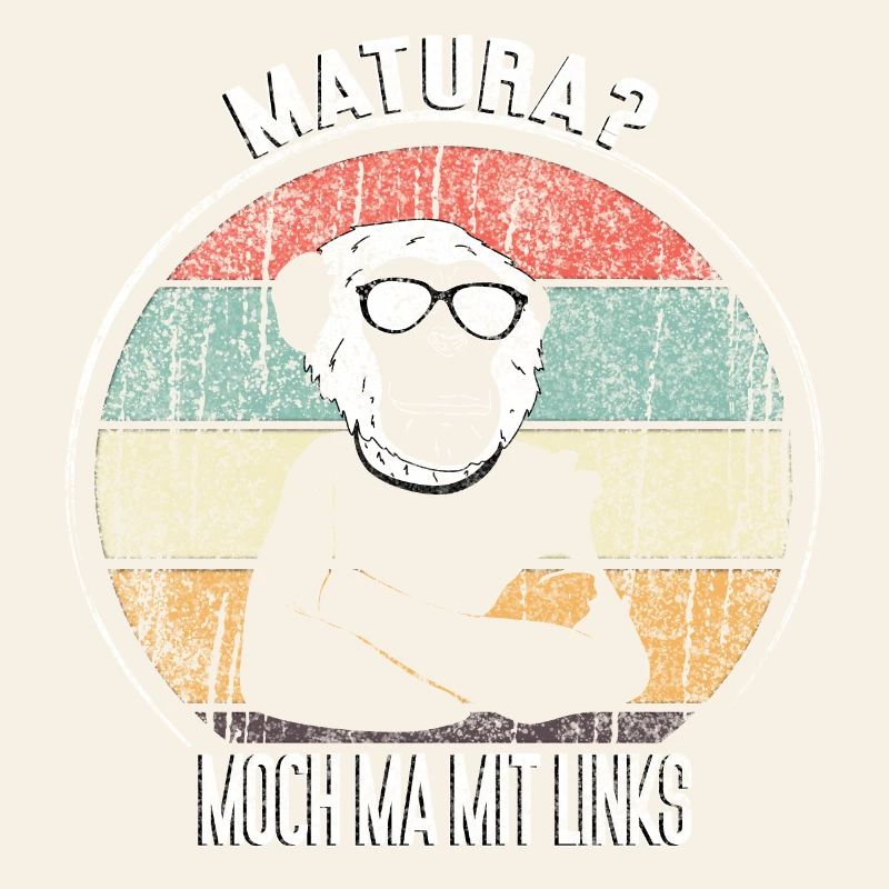 Matura Humor Retro Monkey Design