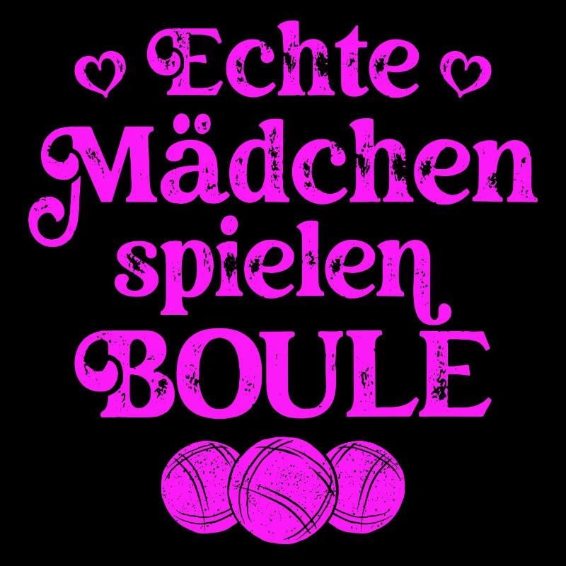 Echte Mädchen spielen Boule Bouler Boccia Spiel