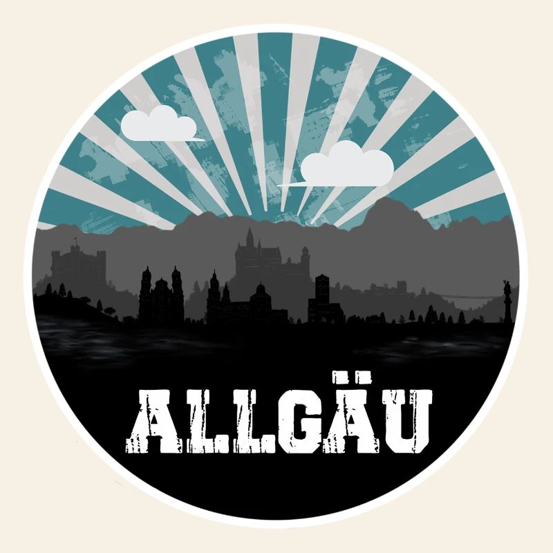 Allgäu Blue Hour Skyline