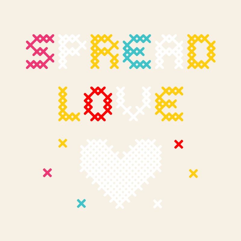 Love Pixel Heart Creative Design
