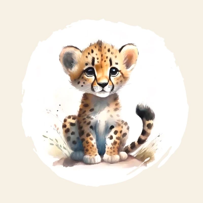 Aquarell Gepard