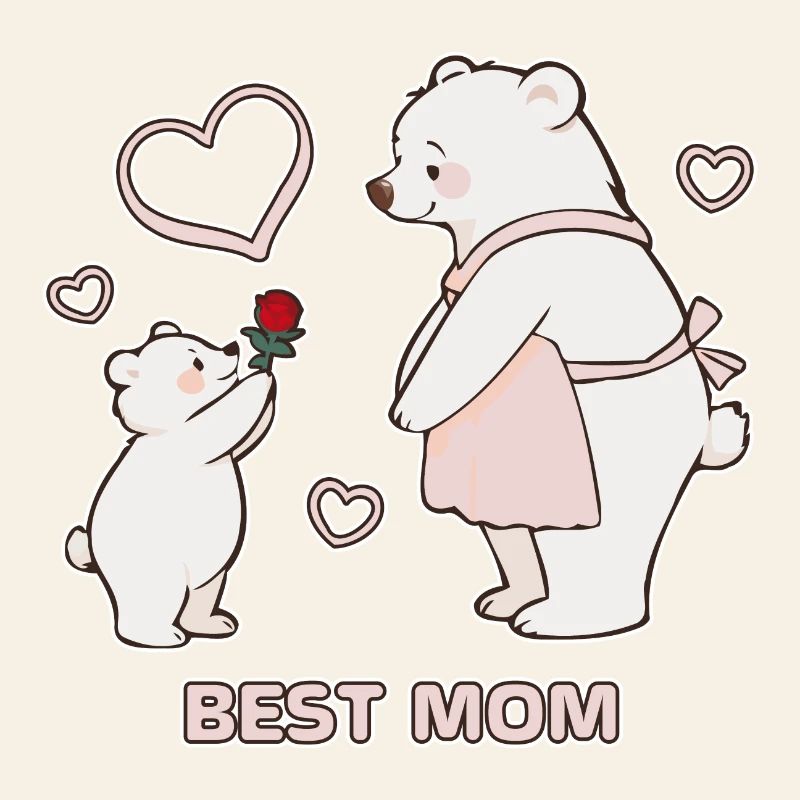 Bären Herzen Beste Mutter Muttertag