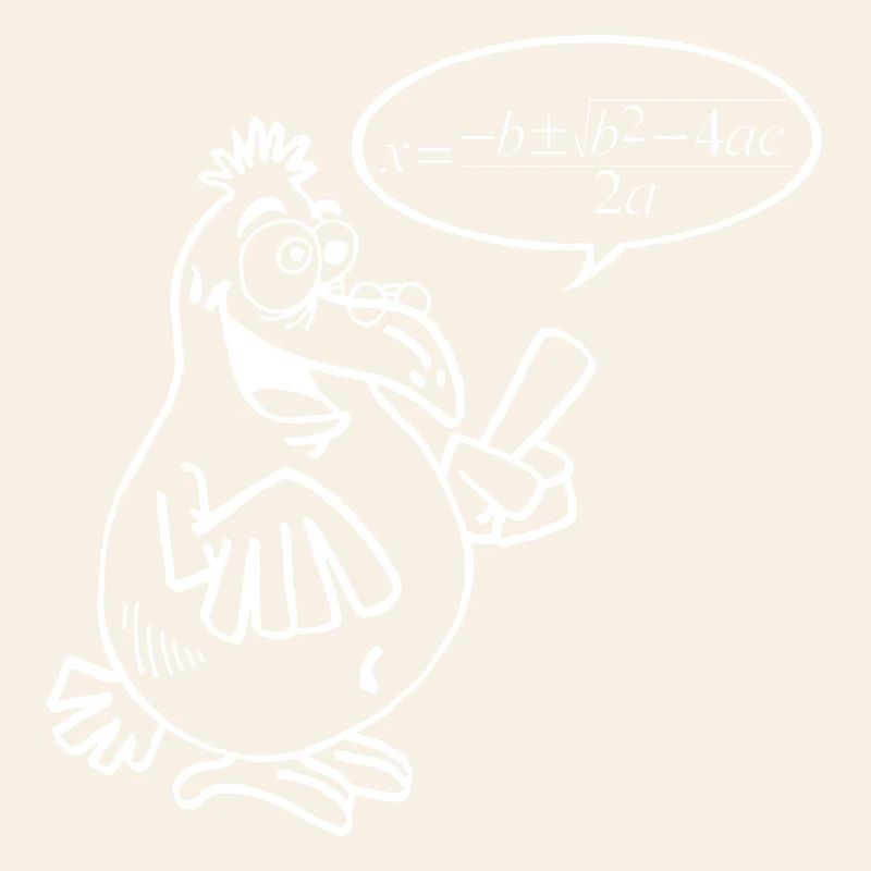 Weißer Schlauer Vogel