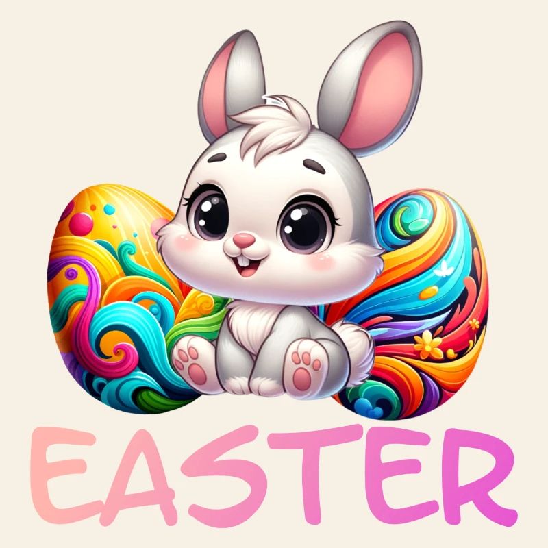 Easter Bunny with Easter Eggs