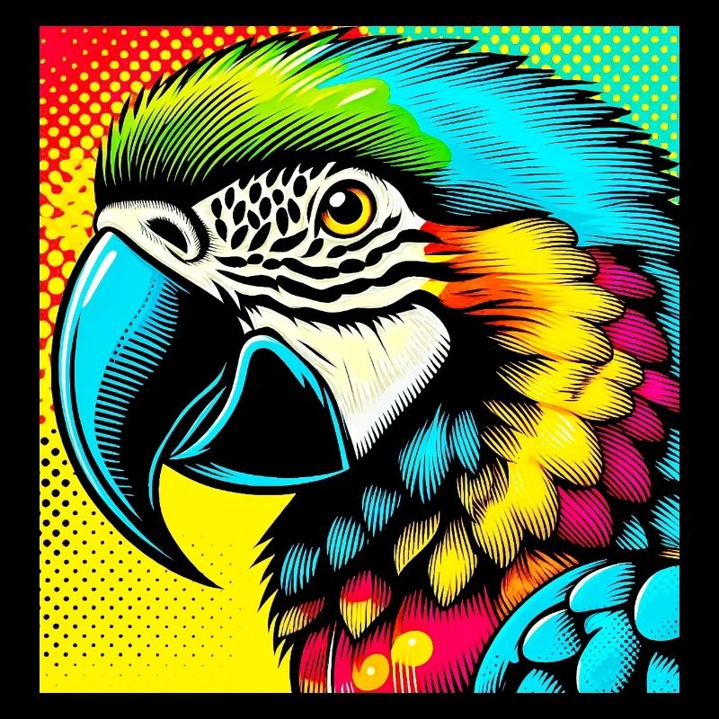 Perroquet Pop Art