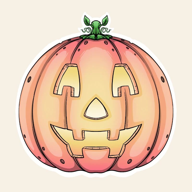 Halloween Pumpkin Jack-o'-Lantern Design