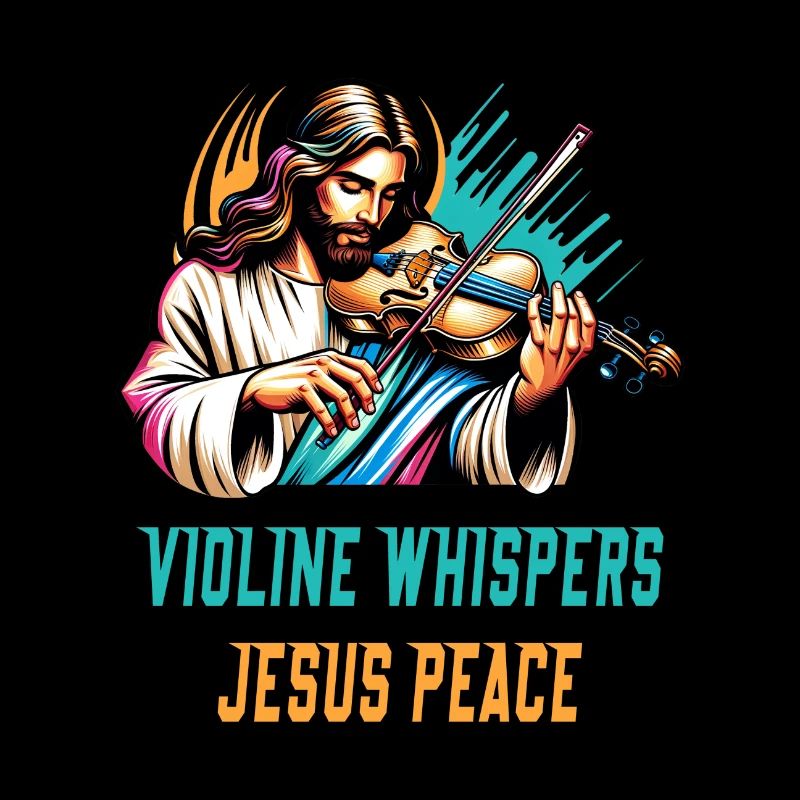 Violin whispers Jesus peace design