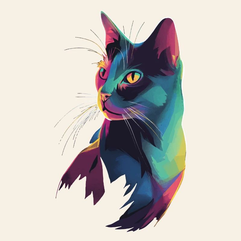 Stylized Cat Illustration