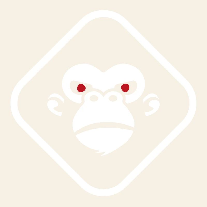 Gorilla Logo dunkler Hintergrund