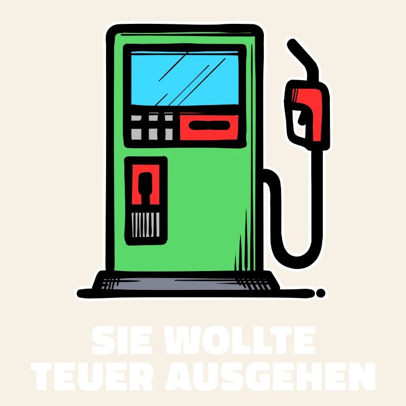 Benzin Diesel Statement Tanken Zapfsäule Strom