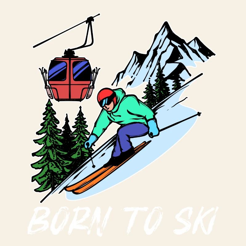 Wintersport Schifahren Statement Schifahrer Eis
