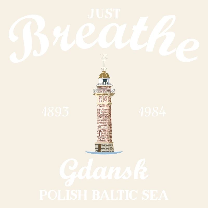 Gdansk Lighthouse, Take a Deep Breath, Poland Drawing