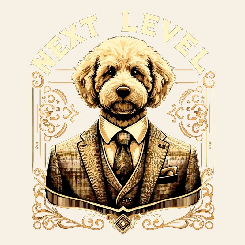 Goldendoodle Hund Next Level Anzug Geschenk