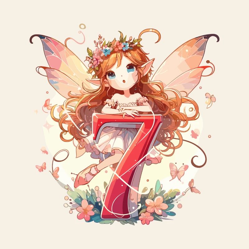7 Jahre Fee Elfe Geburtstag Geschenk