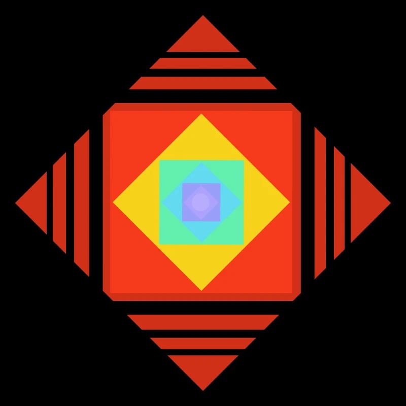 Play of colours and patterns