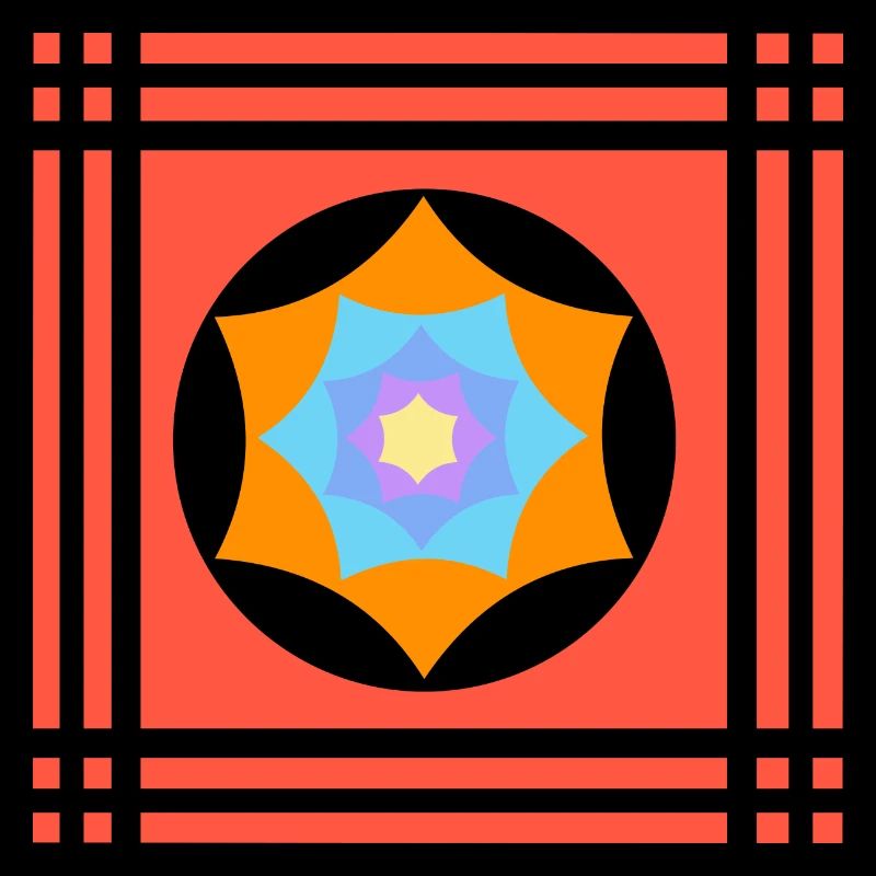 Jeux de couleurs avec une étoile