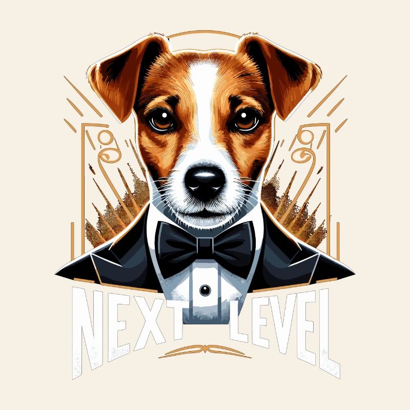 Jack Russell Terrier Smoking Next Level Geschenk