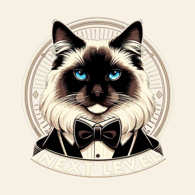 Heilige Birma Katze Birmakatze Smoking Geschenk