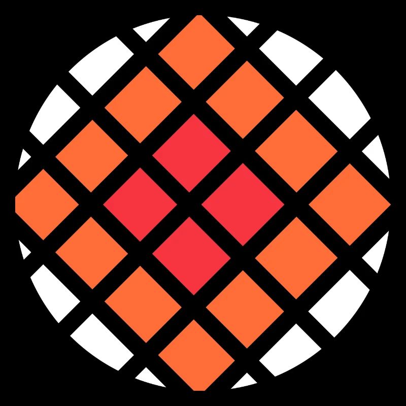 art carré cool avec des nuances de couleurs de feu