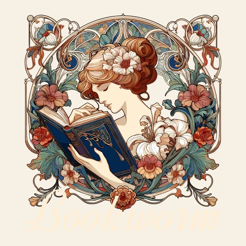 Bookworm Woman Reading Browsing Gift
