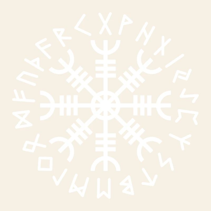 Aegishjalmur white runes