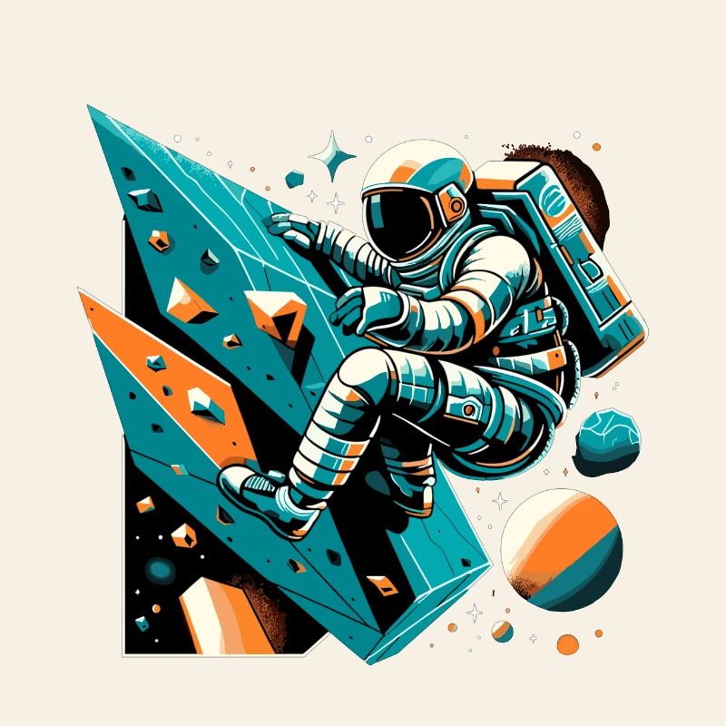 Bouldering Astronaut Gift